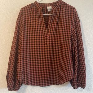New Day checkered blouse
